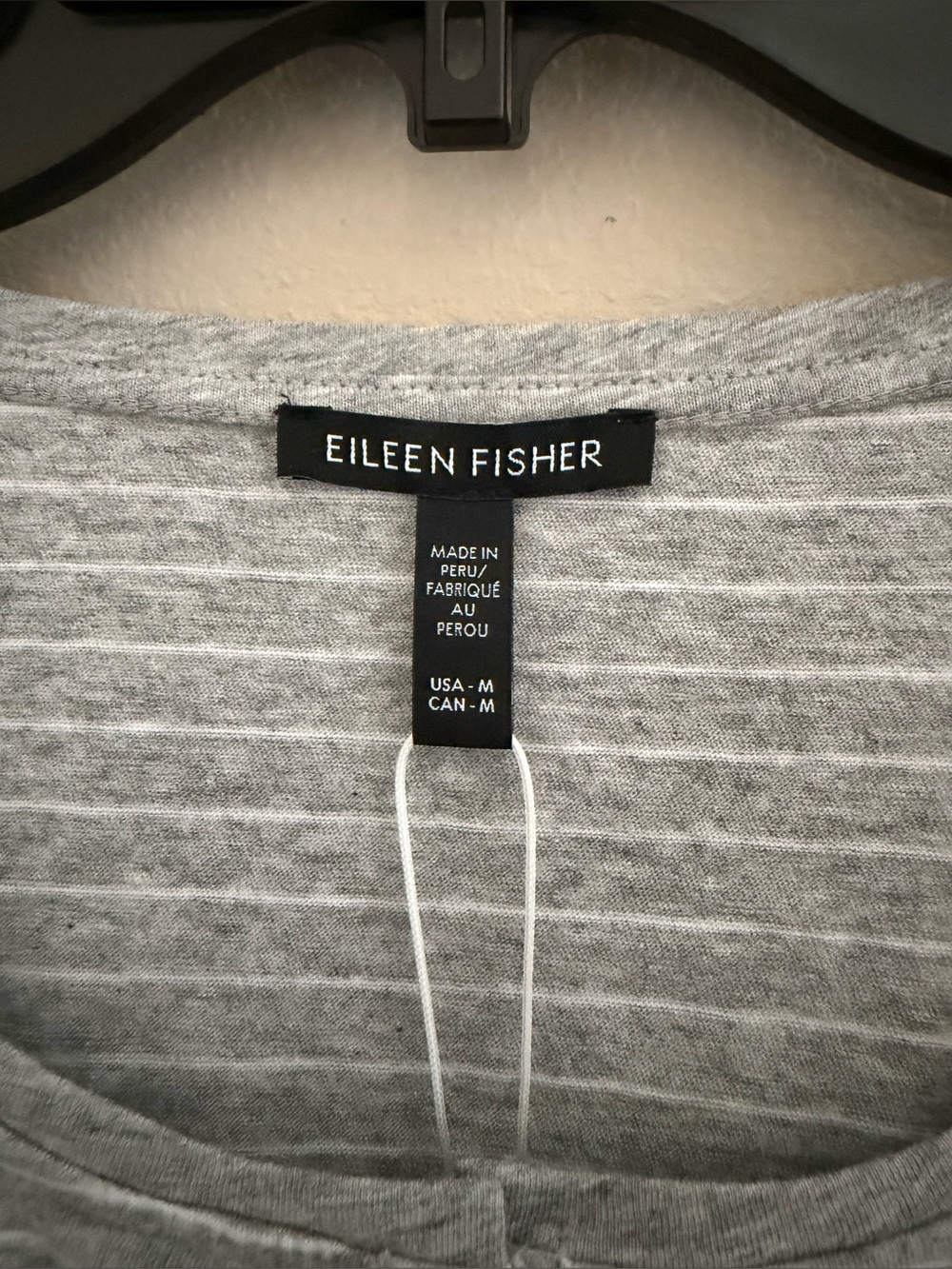 Eileen Fisher Henley Sleep Lounge Top Size Medium Organic Cotton - Picture 3 of 5